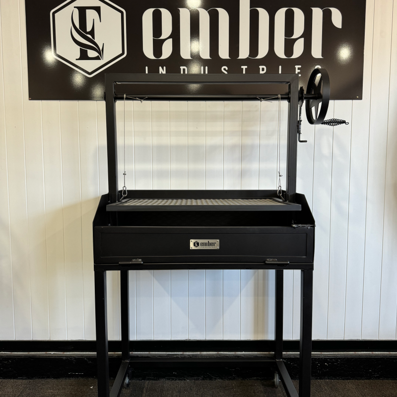 Australian Made Parrilla grill for fire cooking by Ember Industries.